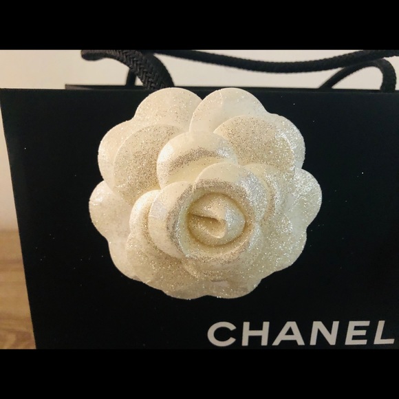 Sold! Chanel Black Paper Shopping Gift Bag +Ribbon - Picture 2 of 6